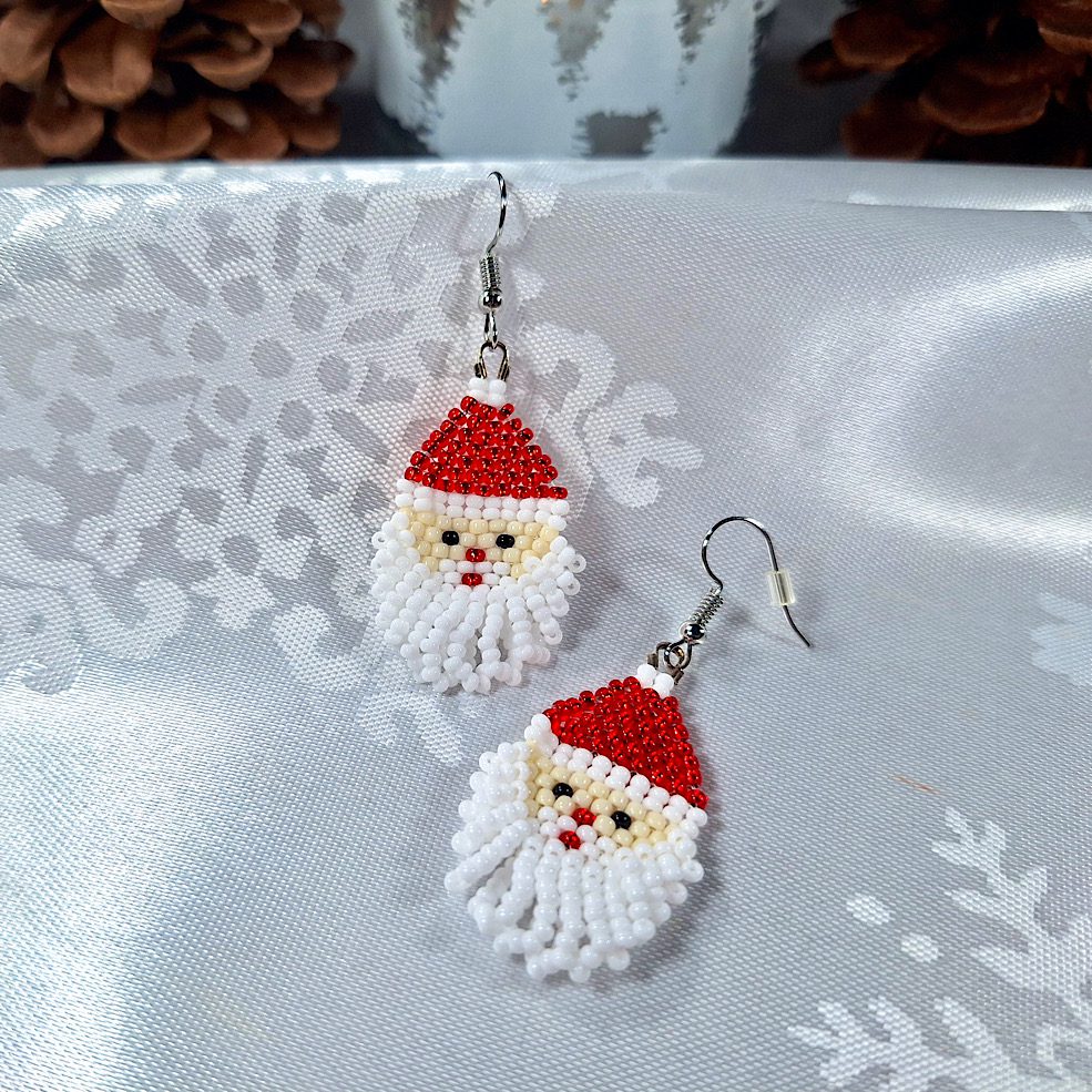 Santa Clause Dangle Earrings - Image 3